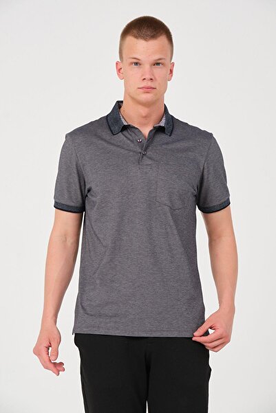 Rich Erkek Düz Renk Cepli Polo Yaka Tişört T-shirt