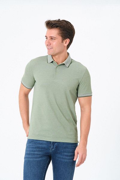 Rich Ανδρικό μπλουζάκι Basic T-shirt Polo Neck