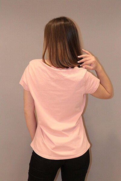 RICH GİYİM Tricou Rich pentru damă cu guler rotund Tricou 100% bumbac