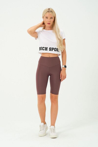 Rich Colanți sport elastici cu talie înaltă pentru femei - Colanți scurti
