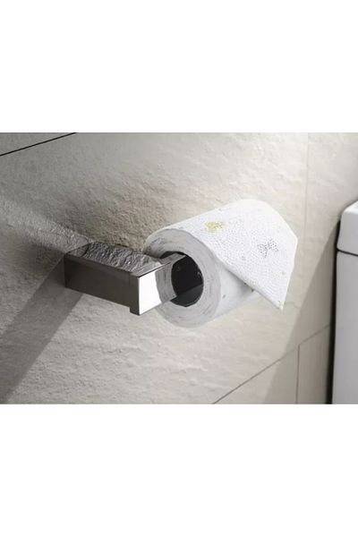 LUXXO Suport metalic pentru hârtie igienică, argintiu strălucitor, oțel inoxidabil anticoroziv
