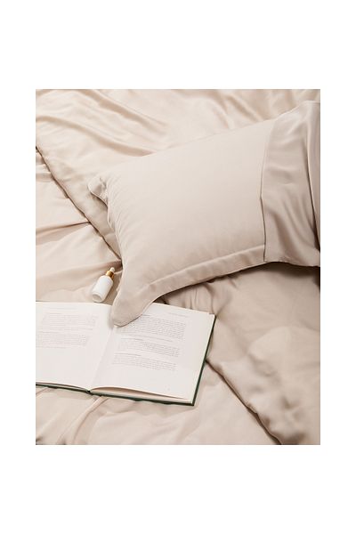 Linens Lyocell King Bed Sheet Beige
