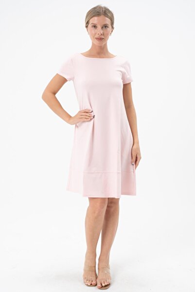 Rich Γυναικείο φόρεμα με ελαστικό ύφασμα τσέπες πάνω από το γόνατο