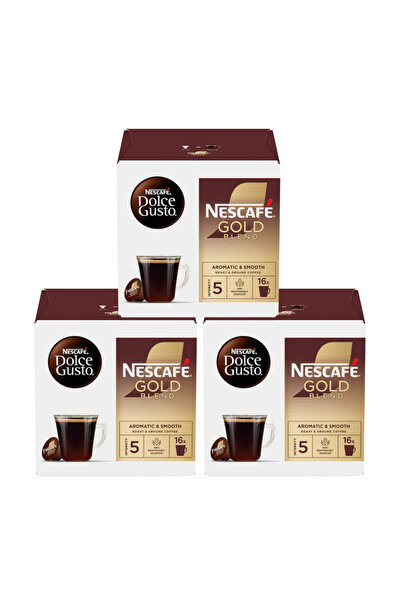 dolce gusto نسكافيه جولد – ٣ علب (١٦ كبسولة في كل علبة)