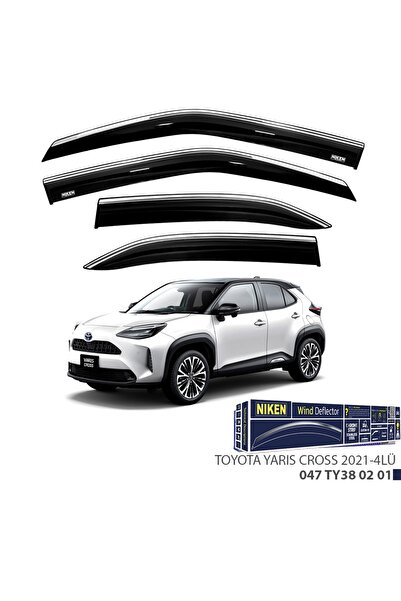 Niken Toyota Yaris Cross Uyumlu Kromlu Cam Rüzgarlığı 4lü 2021 Ve Üstü
