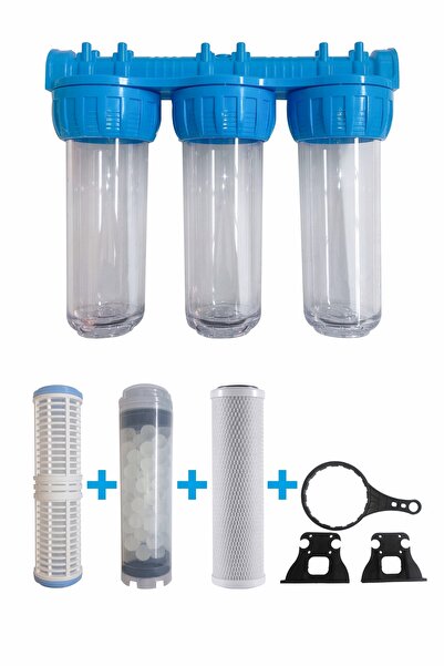 Piksel Aqua Üçlü Bina Girişi Daire Girişi Üçlü Set Arıtma Sistemi
