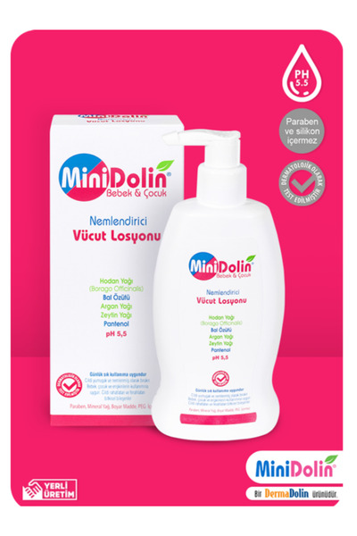 Dermadolin Minidolin Bebek Ve Çocuk Vücut Losyonu 250 ml