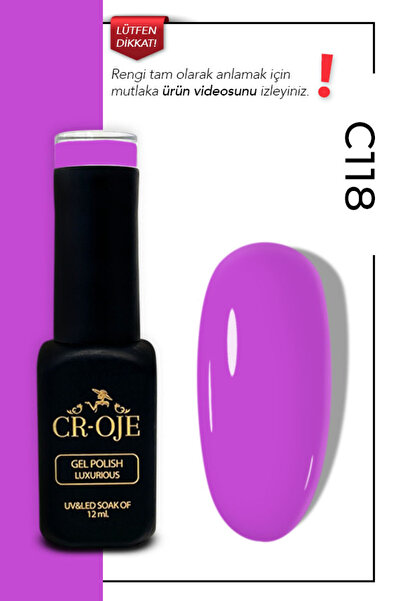 CROJE KALICI OJE Kalıcı Oje C118- Mor (12 ML.)