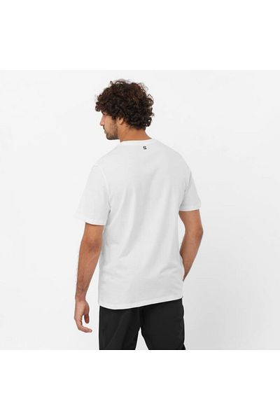 Salomon Lc του 2219200   Ανδρικό Λευκό T-Shirt - Γραφικό T-Shirt Ss