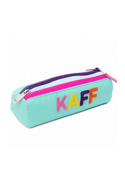 KAFF 01109 Μέντα Πράσινο Τρίκλινο Χρώμα Φερμουάρ Αδιάβροχο Bondit Υφασμάτινο Λούτρινο Μολυβοθήκη Μολυβοθήκη