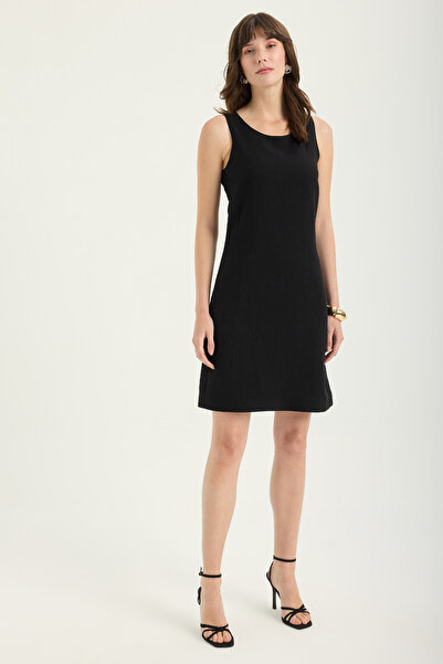 Masha Kate Rochie scurtă din in slim fit