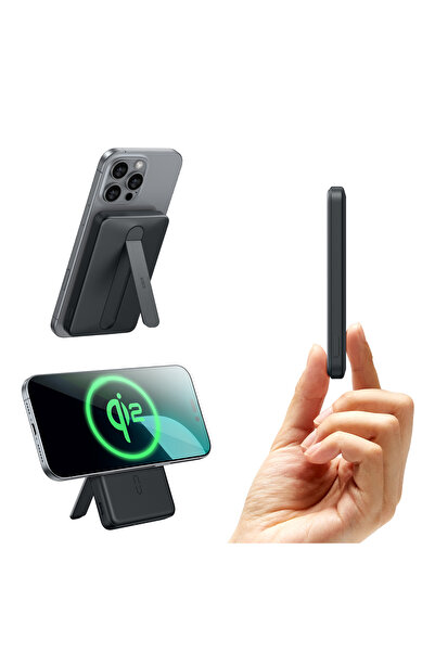 ESR |utility/powerbank/qi2 Magslim Kickstand/5000mah | Black