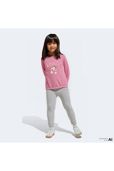 adidas Disney Minnie Mouse Child Grey/Pink Tracksuit Set