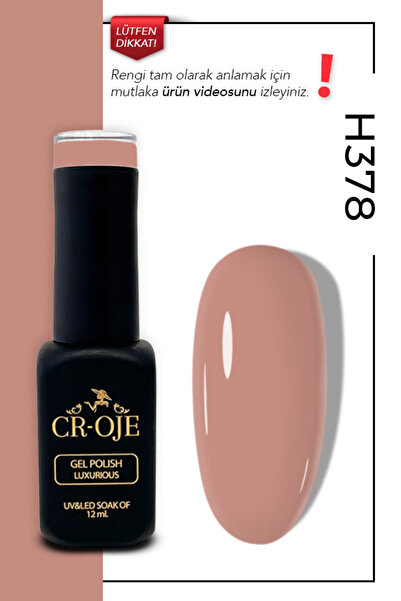 CROJE KALICI OJE Kalıcı Oje H378- Nude Pembe (12 ML.)