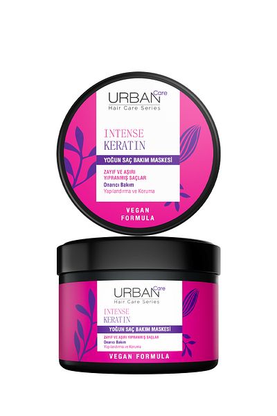 Urban Care الكيراتين المكثف - قناع العناية بالشعر بدون حياة 230 مل - نباتي