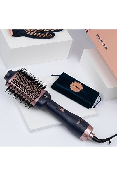 waya وايا مجفف شعر فرشاة استشوار ازرق