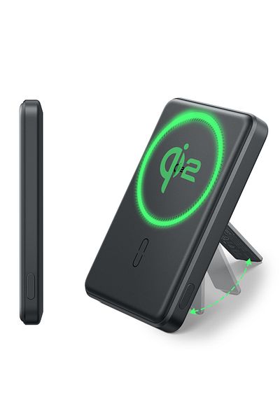 ESR |utility/powerbank/qi2 Magslim Kickstand/5000mah | Black