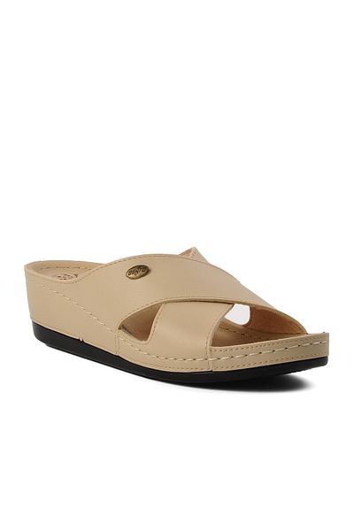 AYK'S Beige Women's Slippers