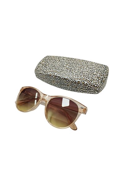 bonjorno aksesuar Patterned Glasses Case for Sunglasses (Strict) with Cleaning Cloth Gift