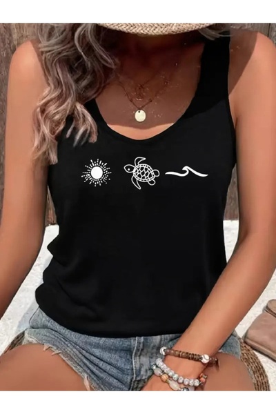 mercoledi Tricou oversize Salas pentru femei cu imprimeu Boyfriend