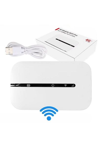 oemco Router Wi-Fi 4G portabil, 150Mbps, ușor de utilizat, slot SIM, baterie de 2100mAh