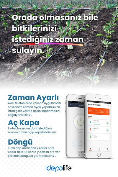 Depolife Wi-Fi Remote Control Garden Greenhouse Field Potted Watering Humidification Steaming Misting Drip System