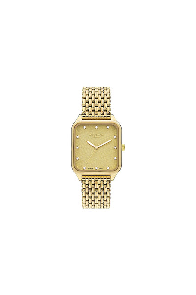 Lee Cooper New Season Knitted Gold Women's Wrist Watch and Bracelet with Gift