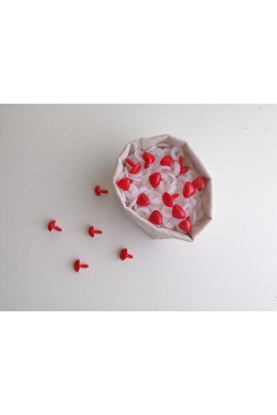 Sihirlihalka Amigurumi Vidalı Burun Kırmızı 12 Mm (20 ADET)