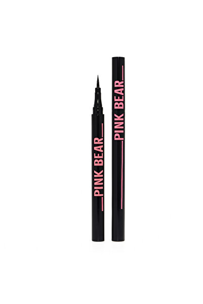 Pink Bear Ultra-Fine Tip Liquid Eyeliner – Intense Black, Long-Lasting