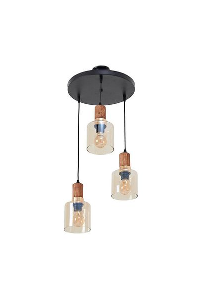 Correx Simurg 3-piece Chandelier Set - Glass Colored