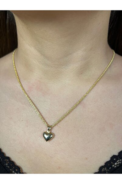kuyumcu nurettin 2,60 gr (GRAM) Kalp Uçlu Singapur Halat Kolye Zincir 60 Cm 1...