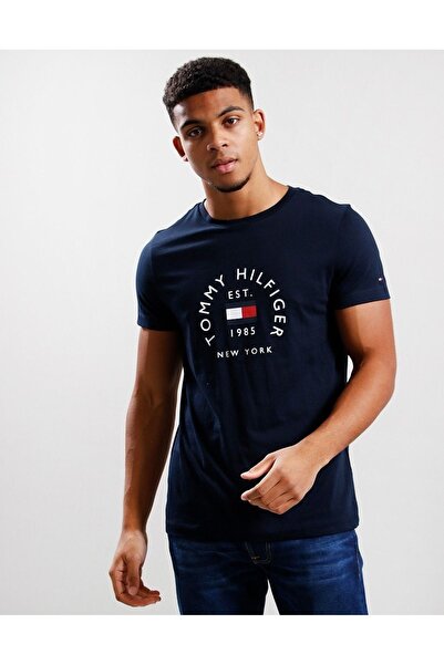 Tommy Hilfiger Logolu Erkek Tişörtü
