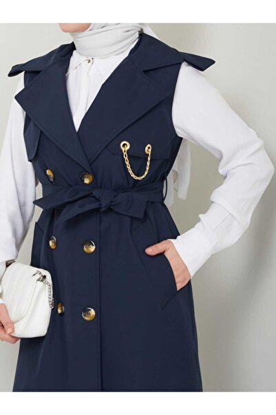 MODA Long Vest Bondit Fabric Gbyelek0001