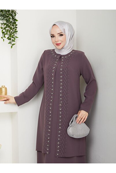 ESLEMNUR Rochie de mama marime mare Papatya Stone