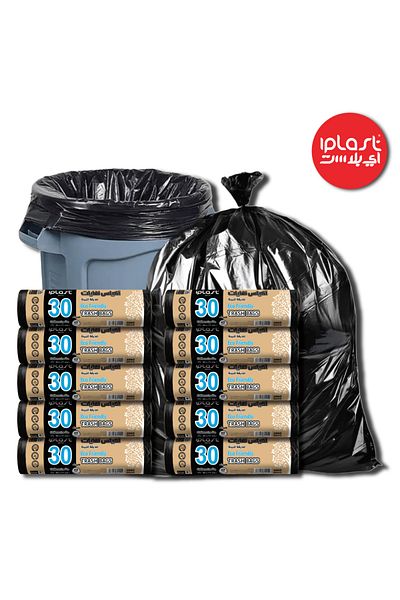 iplast : 30 Gallon Trash Bags : : Wholesale (10 Rolls): 170 Bags