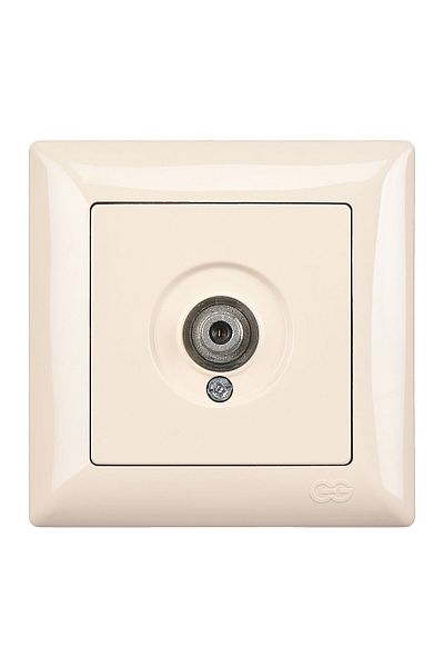 Günsan Visage Cream Single Satellite Socket with F Connector (PASS-TOP)