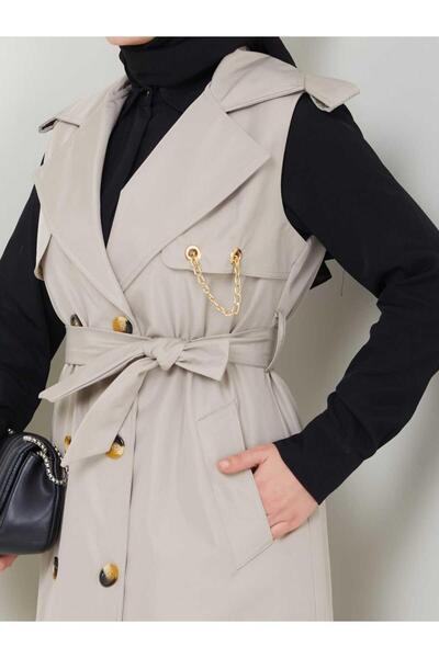 MODA Long Vest Bondit Fabric Gbyelek0001