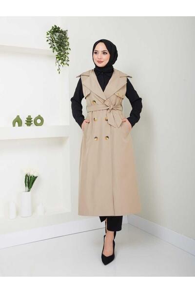MODA Long Vest Bondit Fabric Gbyelek0001