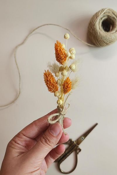 ioadesign Δίσκος αρραβώνων / υπόσχεσης Λουλούδι, Στολίδι - Πορτοκαλί, Λευκό Στεγνό Μπουκέτο