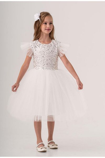 Mnk Baby&Kids Φόρεμα για κορίτσι από τούλι Snow White - Mnk0526