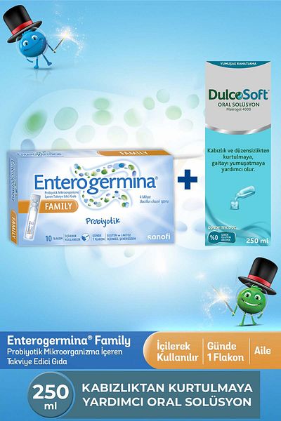 Enterogermina 4B 10 Vials-Dulcosoft Liquid Healthy Digestion Package