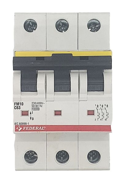Federal C 3x63a 10ka مفتاح الصمامات التلقائي FM10