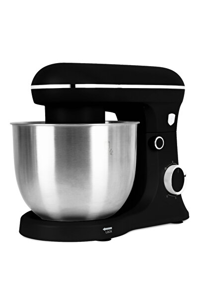 Berlinger Haus Mixer cu suport, robot de bucătărie, 1500 W, colecție neagră mat, 5 litri, 3 cârlige