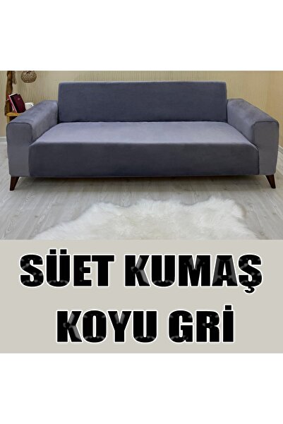 KILIFSAN Süet Detaylı Angora Kumaş Üçlü & Çekyat Koltuk Kılıfı