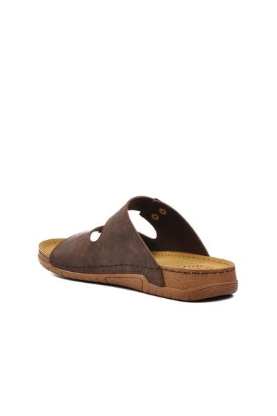 AYK'S Καφέ Ανδρικές Παντόφλες