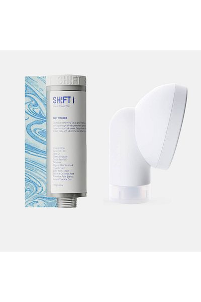 SHIFT Shower head with filter shift baby powder scent for family with vitamins and moisturizing powder for hair and skin
