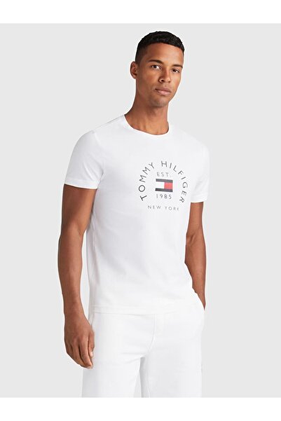 Tommy Hilfiger Logolu Erkek Tişörtü