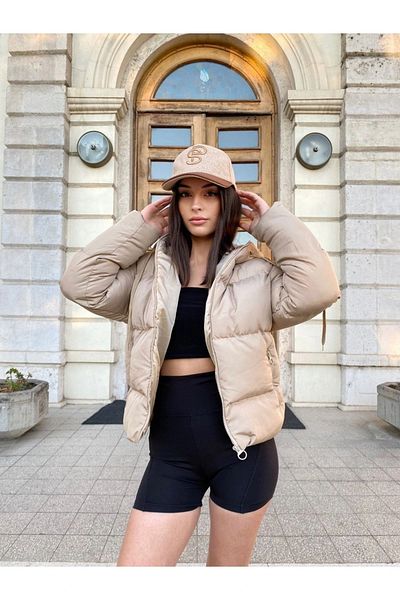 La Querta Dámský Puffer Coat s kapucí