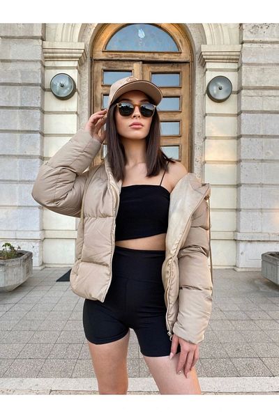 La Querta Dámský Puffer Coat s kapucí