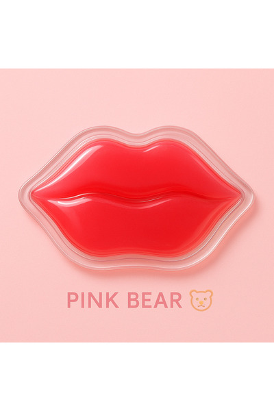 Pink Bear Kollajen Dolgulu Hydrojel Dudak Maskesi – 1 Çift